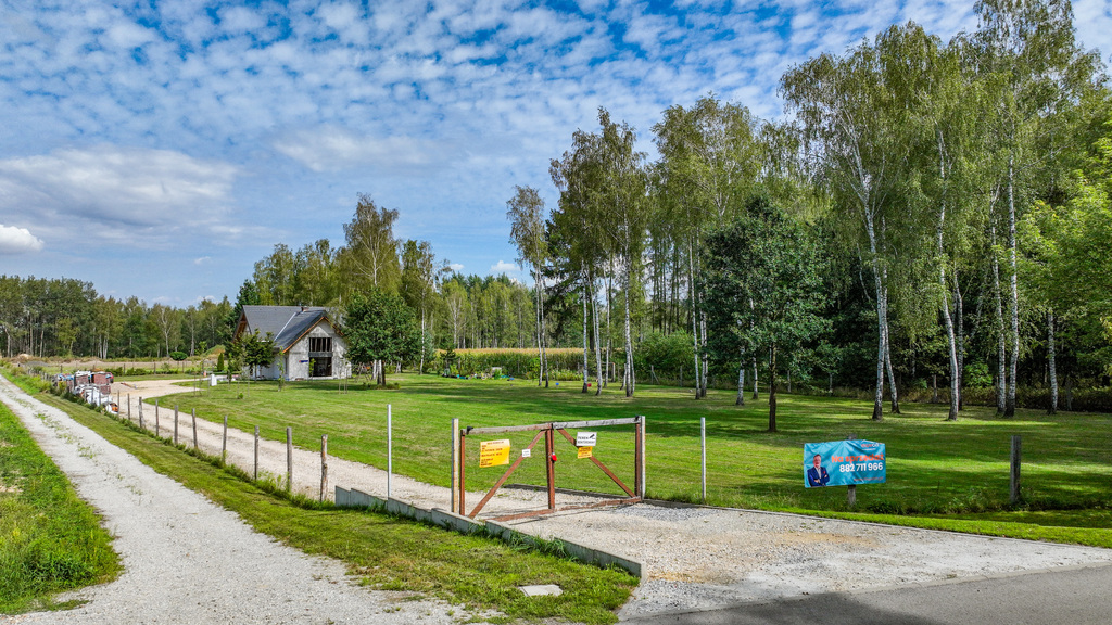 Idealne miejsce na własne siedlisko las i woda