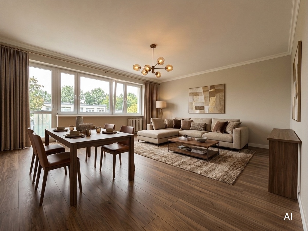 Rozkładowe 60,82 m² w Pabianicach, blisko Łodzi