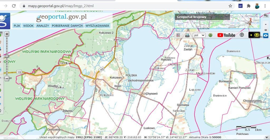 DZIAŁKA ROLNA,RĘKOW0,GM.WOLIN,POW2.4752 HA