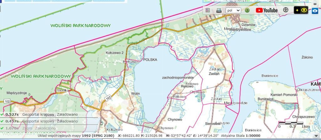 DZIAŁKA ROLNA,RĘKOW0,GM.WOLIN,POW2.4752 HA