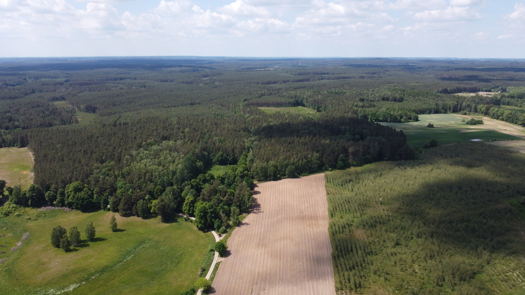 Działka bud.1520m2,obr.Piława,przy J.Łąkie,las.