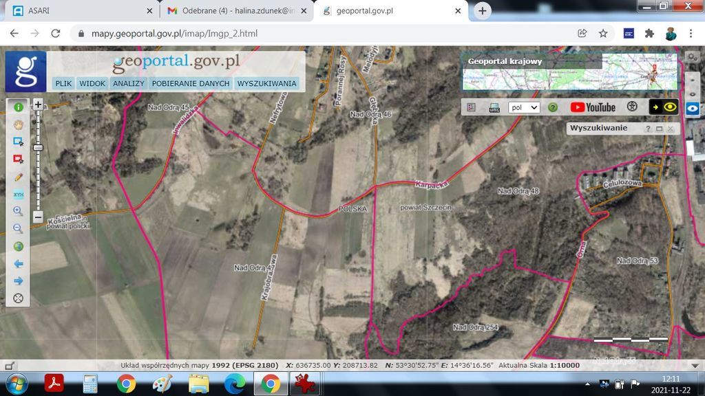 Działka Szczecin-Skolwin 3074 m2.