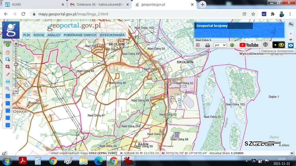Działka Szczecin-Skolwin 3074 m2.