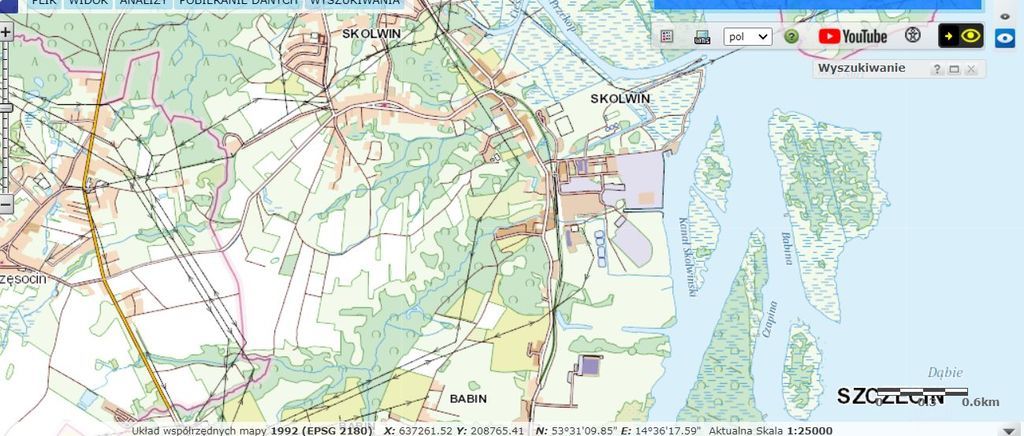 Działka Szczecin-Skolwin 3074 m2.