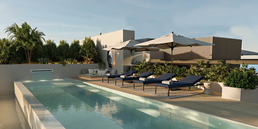 Luksusowe i ultranowoczesne domy przy plaży