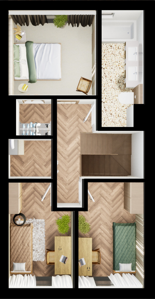 Uroczy bliźniak z ogródkiem