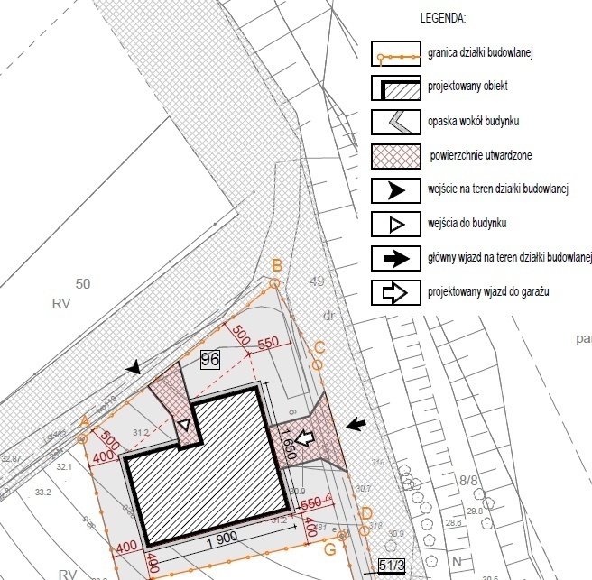 Działka o pow. 768 m2 Inwestycja 12 lokali mieszk.