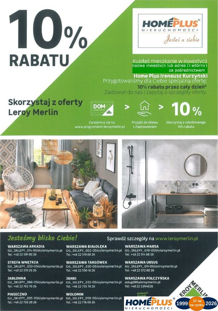 0%, deweloperski apartament - Górny Mokotów