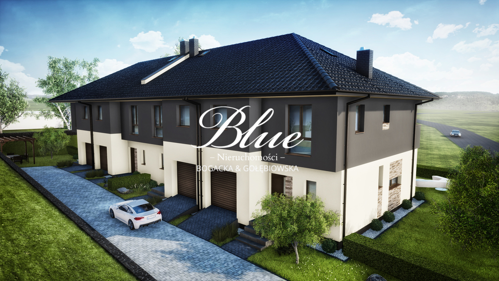 Dom z garażem na obrzeżach miasta