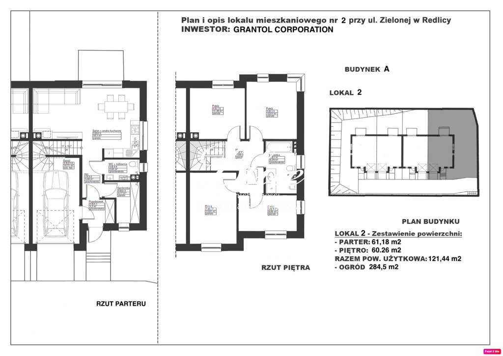 Dom z garażem na obrzeżach miasta