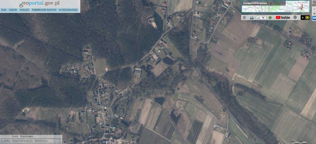 Działka1099m2,Stawno,gm.Goleniów,pod lasem.