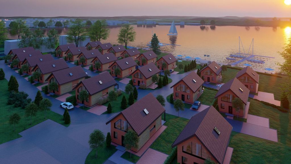 24 Domy pod klucz RYN nad jeziorem, własna marina