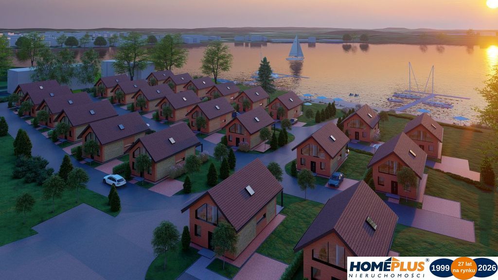 24 Domy pod klucz RYN nad jeziorem, własna marina