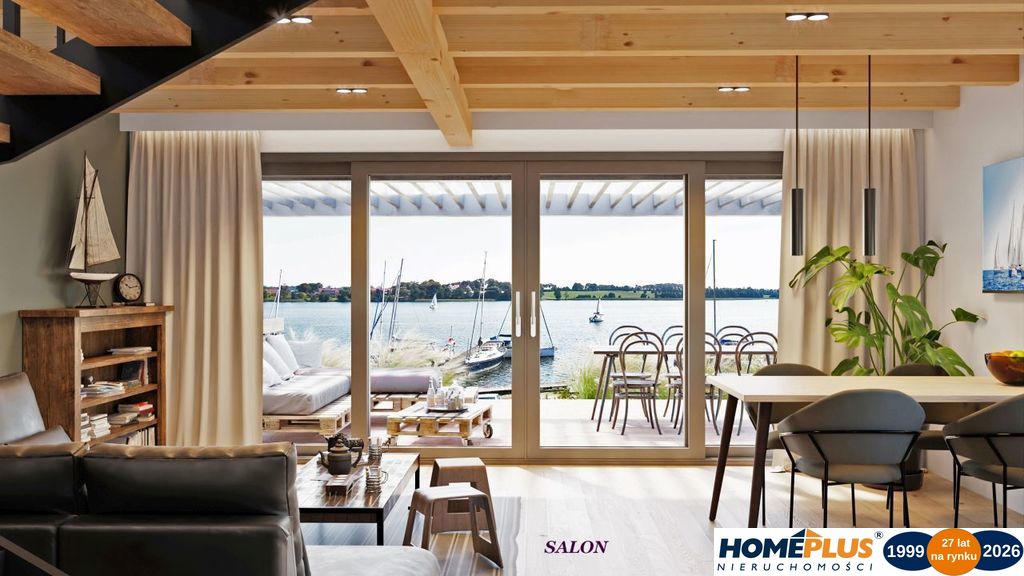 24 Domy pod klucz RYN nad jeziorem, własna marina