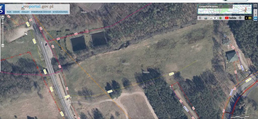 Działka,Tanowo,gm.Police,3166m2,plan-usługi.
