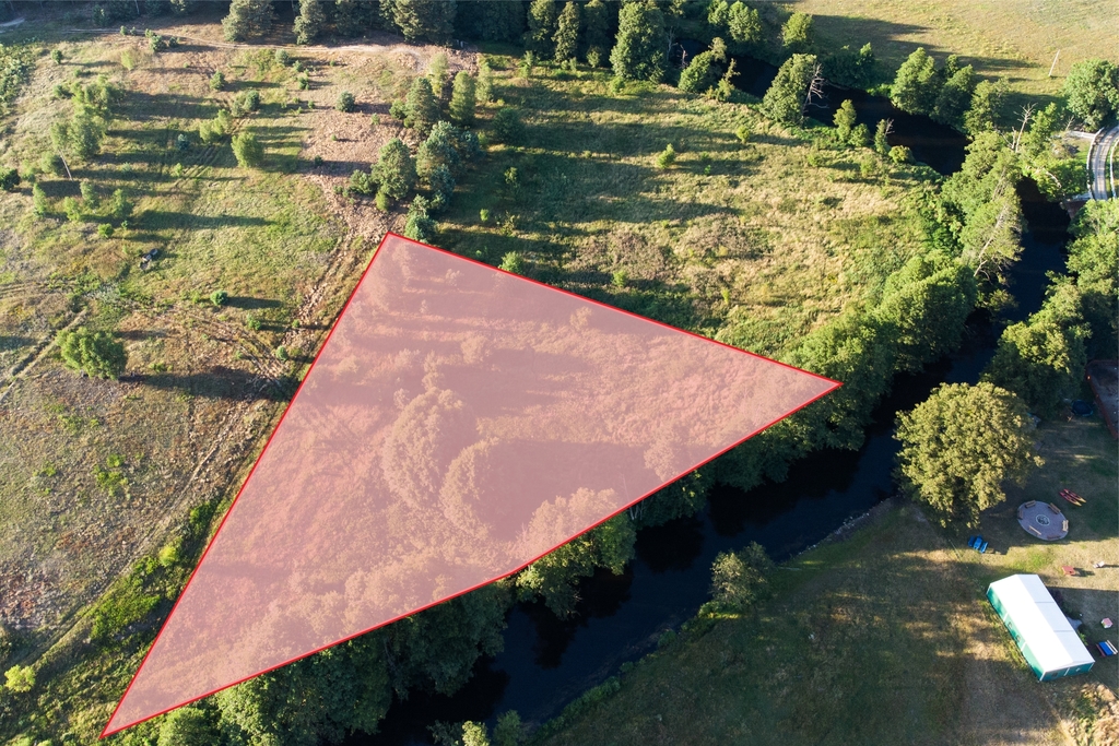 Twój azyl nad rzeką - działka