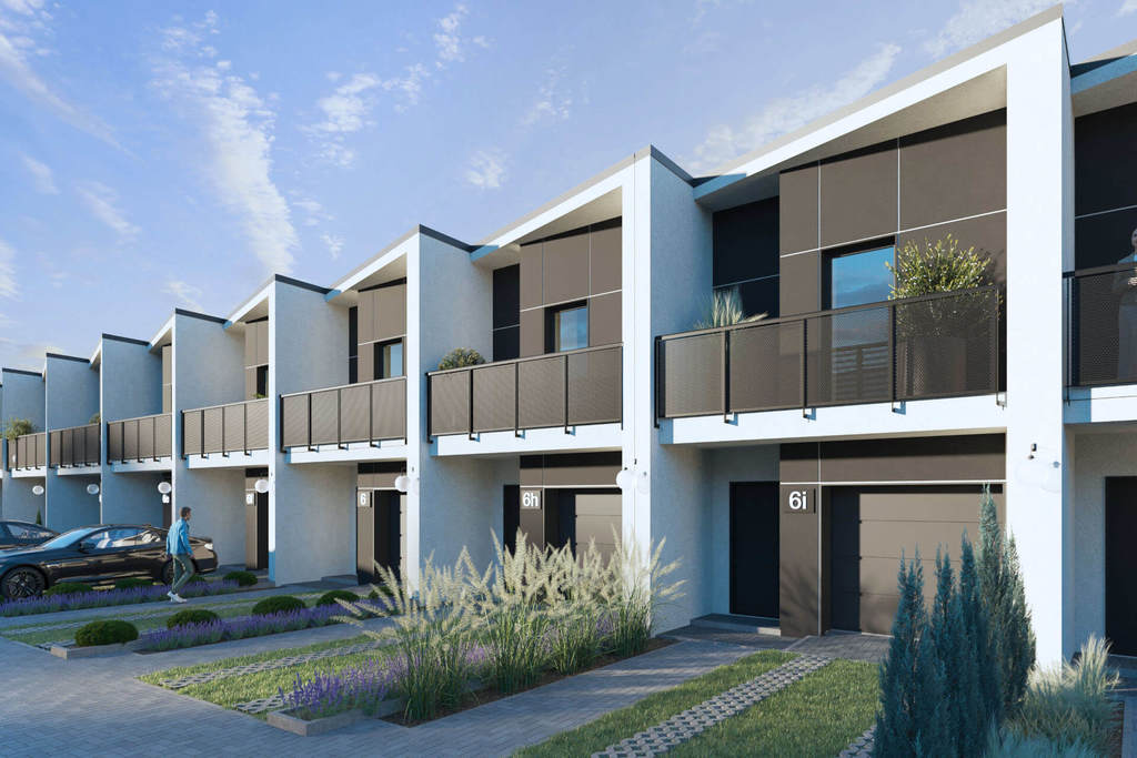 Nowoczesny dom w zabudowie szeregowej premium